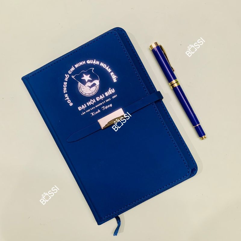 Bộ Giftset 2 SP sổ bút logo ĐẠI HỘI ĐẠI BIỂU