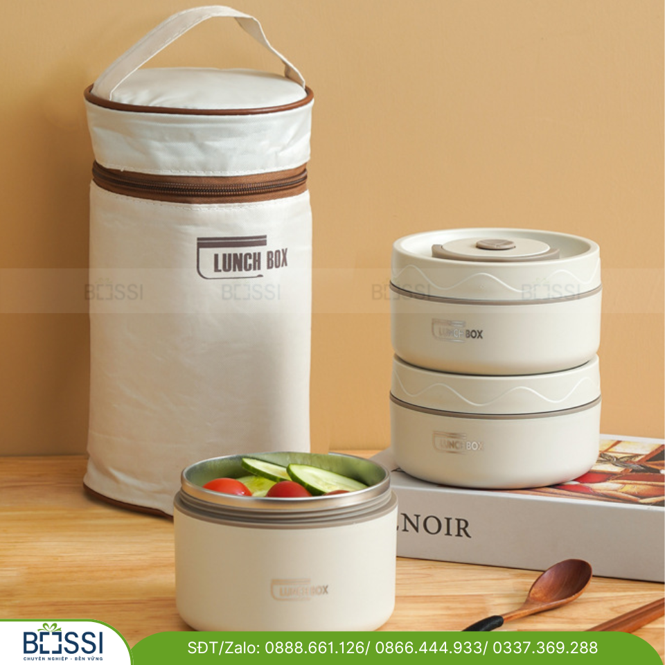 Hộp Cơm Giữ Nhiệt 3 Tầng
