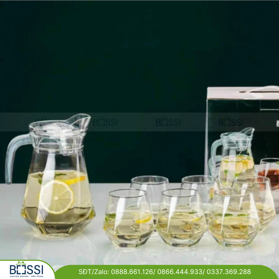 Bộ Bình Nước Thủy Tinh Cao Cấp