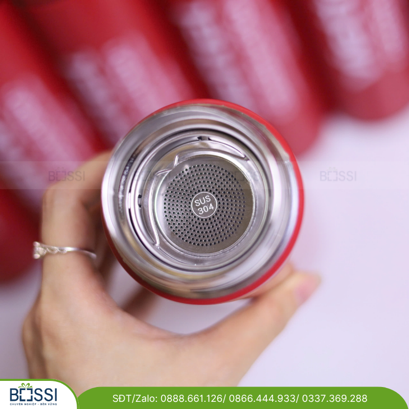 BGN 500ml inox304 nhiệt độ in logo Rikkei
