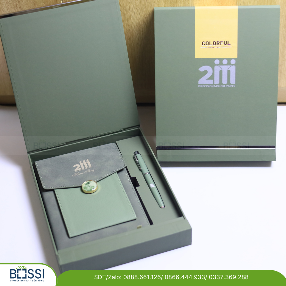 Giftset Sổ Bút logo 2M
