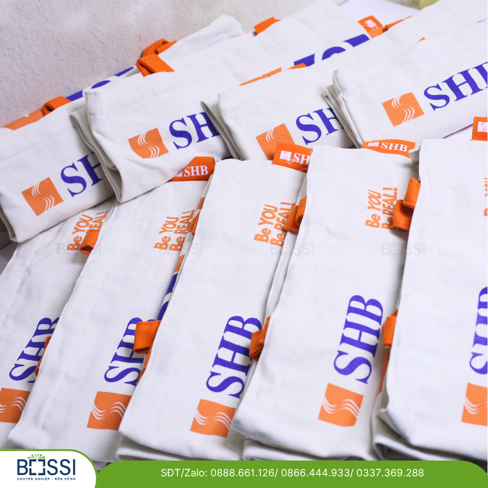Túi Tote Vải In Logo SHB