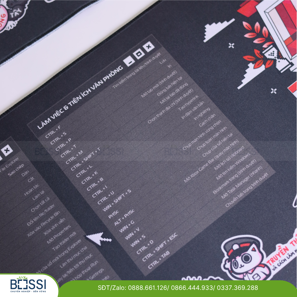 Tấm lót chuột in logo KCOPA Lót chuột in logo Viettel