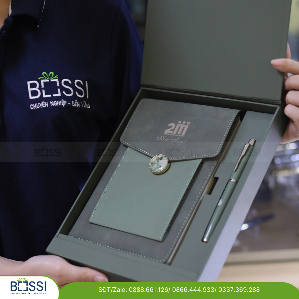 Giftset Sổ Bút logo 2M