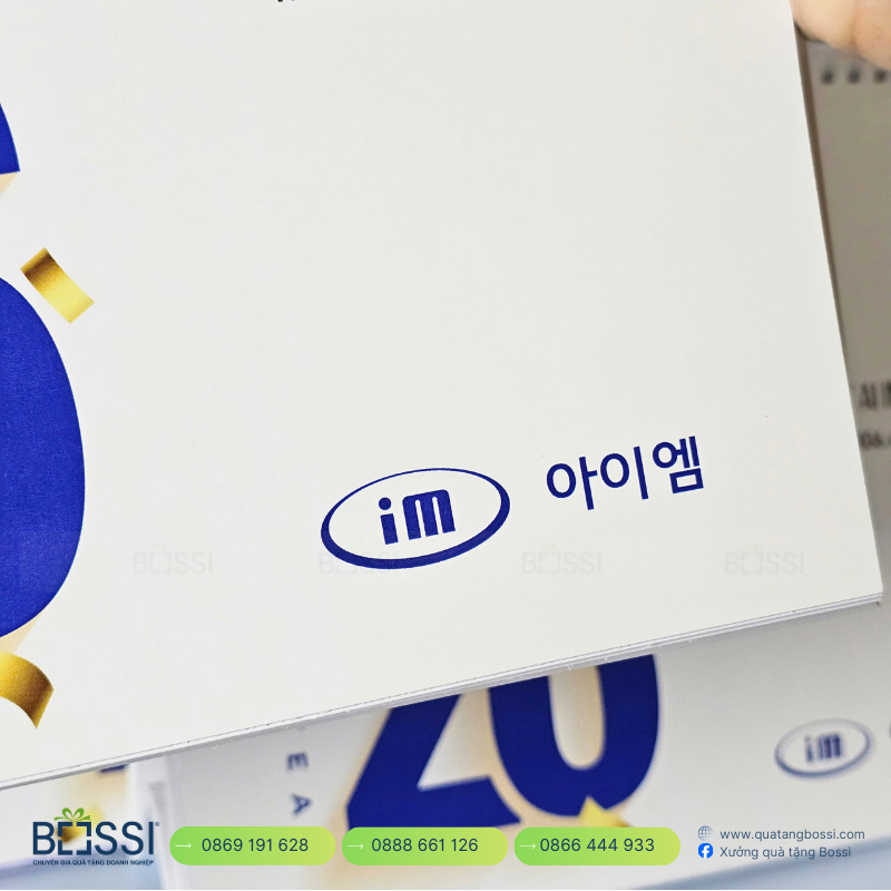 Lịch Chữ A 2026 In Logo im