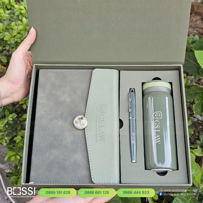 Giftset Sổ Bút Bình LP Bank Và GHS JSC