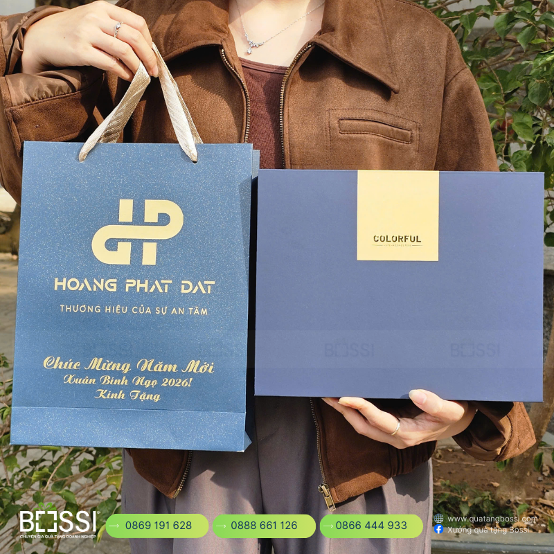 Giftset Sổ Bút Bình In Logo Doanh Nghiệp