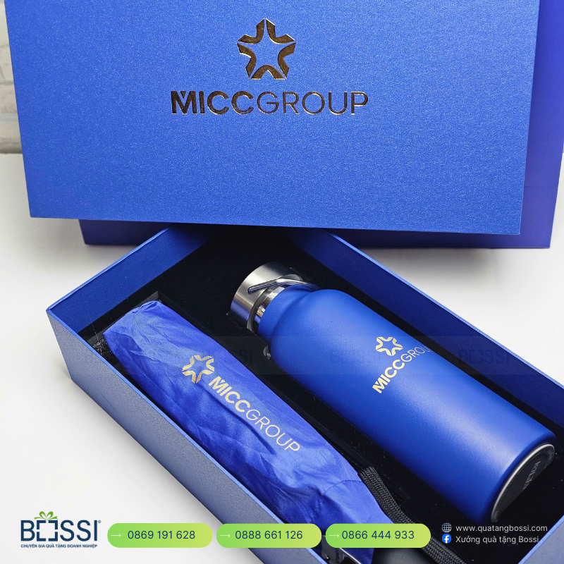 BGN 500ml inox304 nhiệt độ in logo Rikkei Bình Giữ Nhiệt MICGROUP 500ml