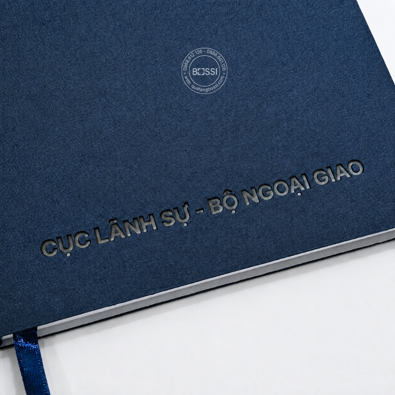 Sổ tay A5 gáy xoắn in logo HTI Sổ Tay A5 In Logo Cục Lãnh Sự
