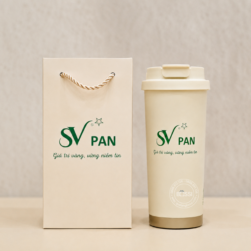Bình Giữ Nhiệt In Logo SV PAN