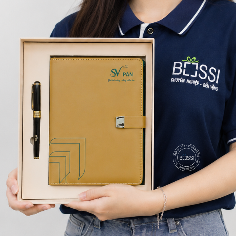 Giftset Sổ Bút In Logo SV PAN